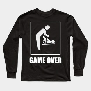 Daddy To Be is Game Over Long Sleeve T-Shirt